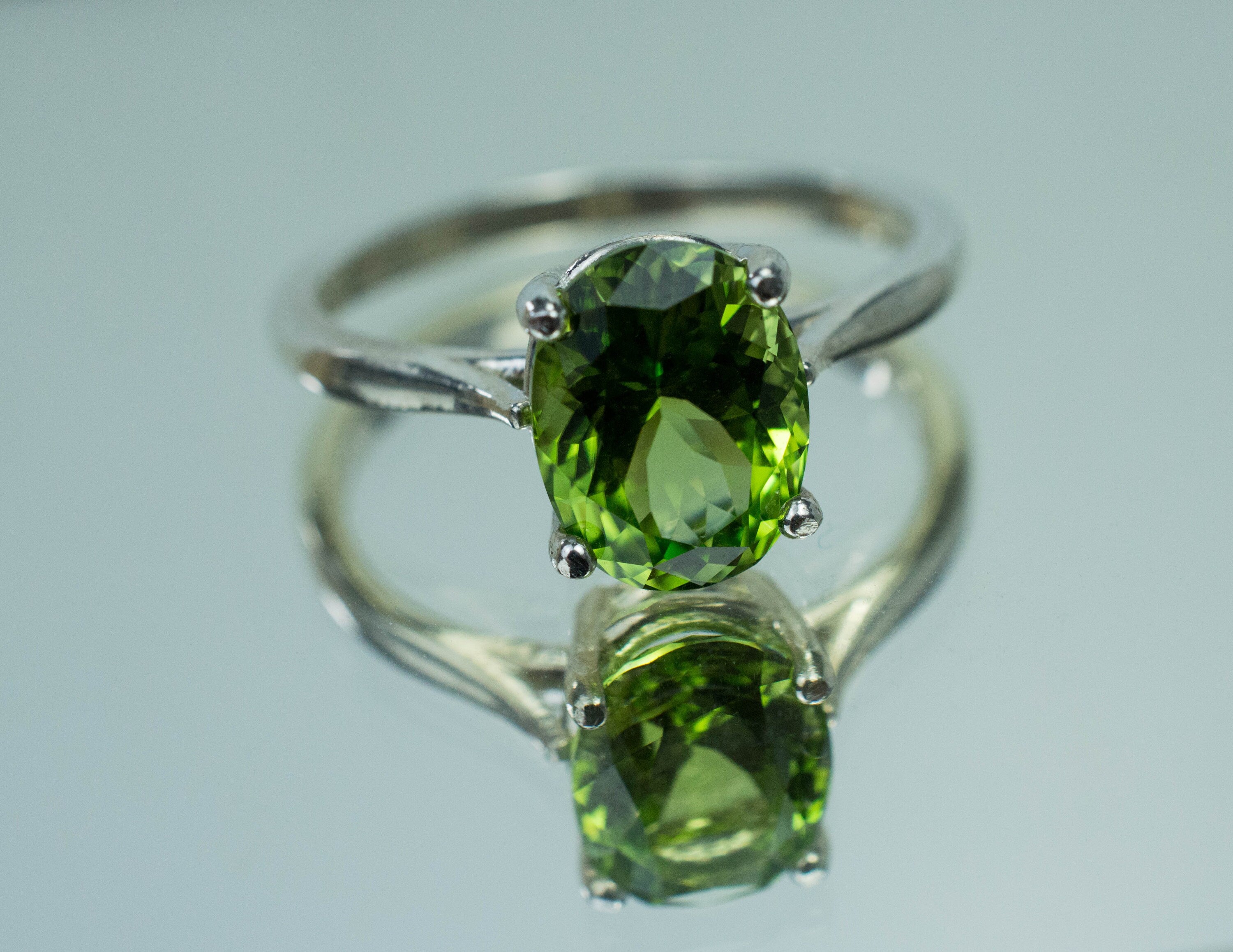 Peridot Ring, Genuine Untreated Pakistan Peridot - Mark Oliver Gems