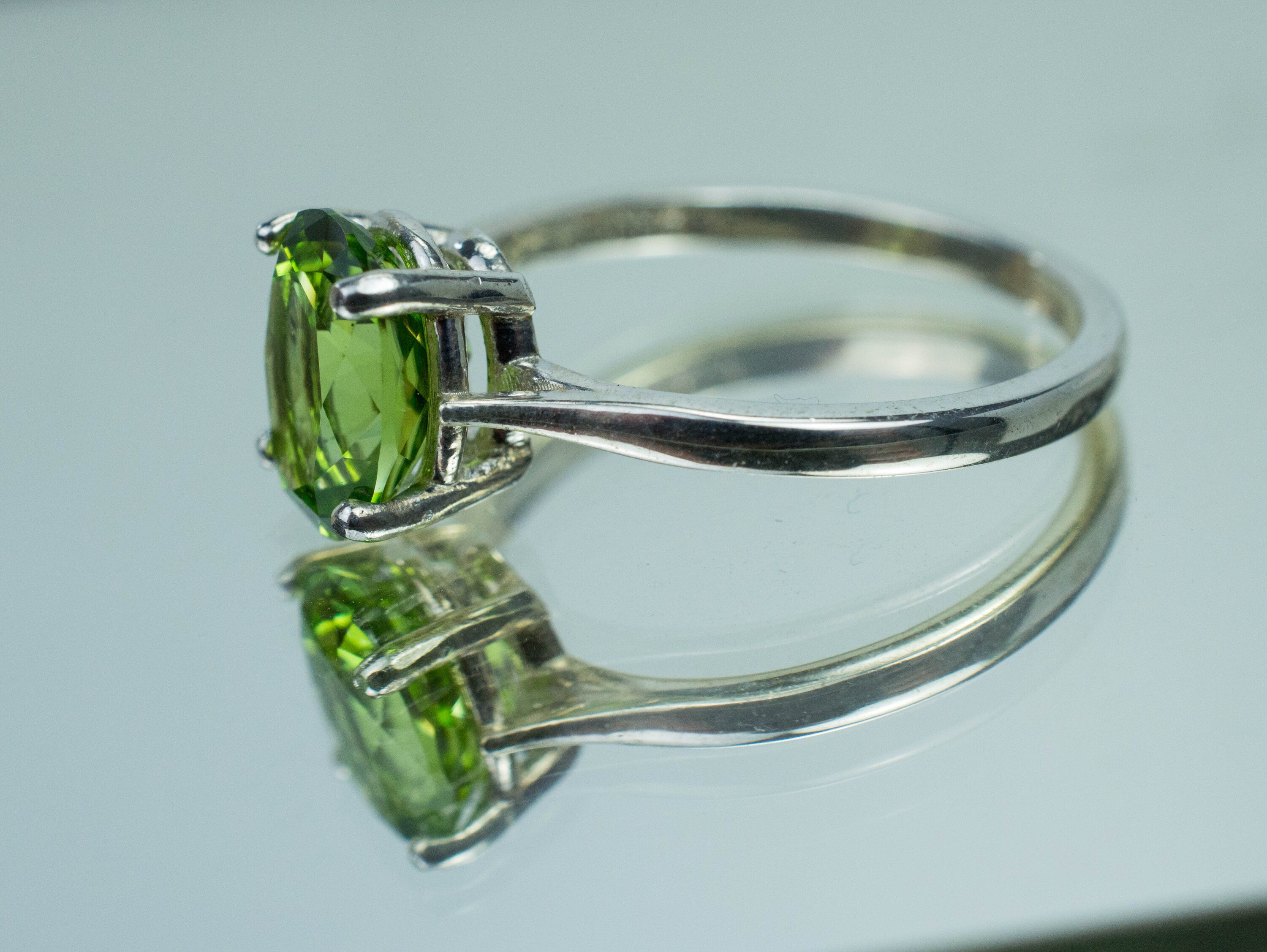 Peridot Ring, Genuine Untreated Pakistan Peridot - Mark Oliver Gems