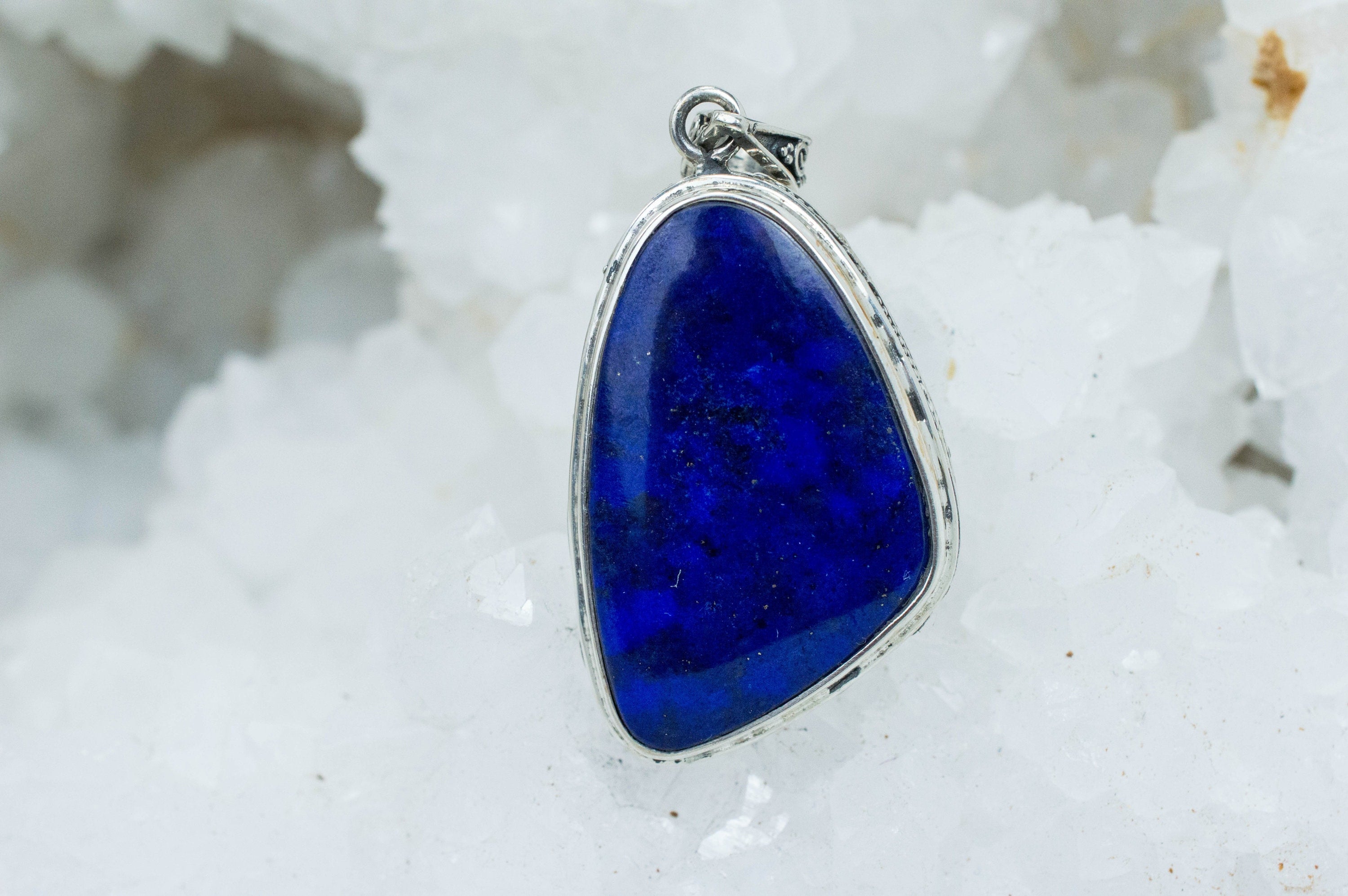 Lapis Lazuli Pendant; Genuine Untreated Afghanistan Lapis Lazuli - Mark Oliver Gems