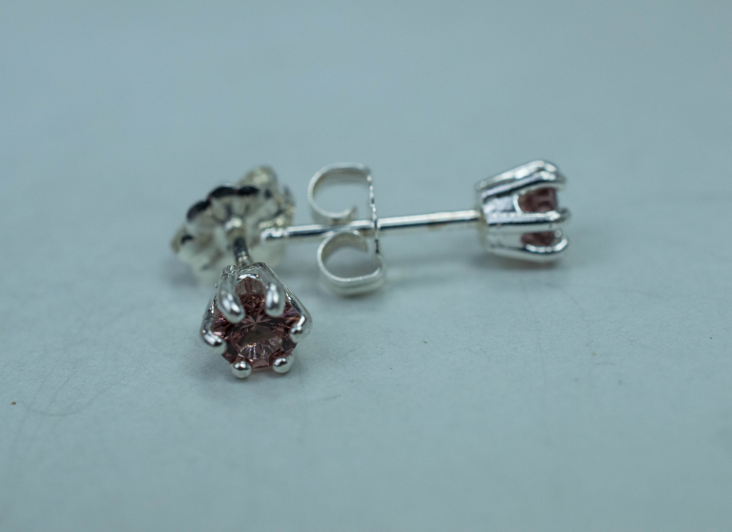 Tunduru Garnet Earrings; Genuine Untreated Tanzanian Garnet; 0.530cts - Mark Oliver Gems