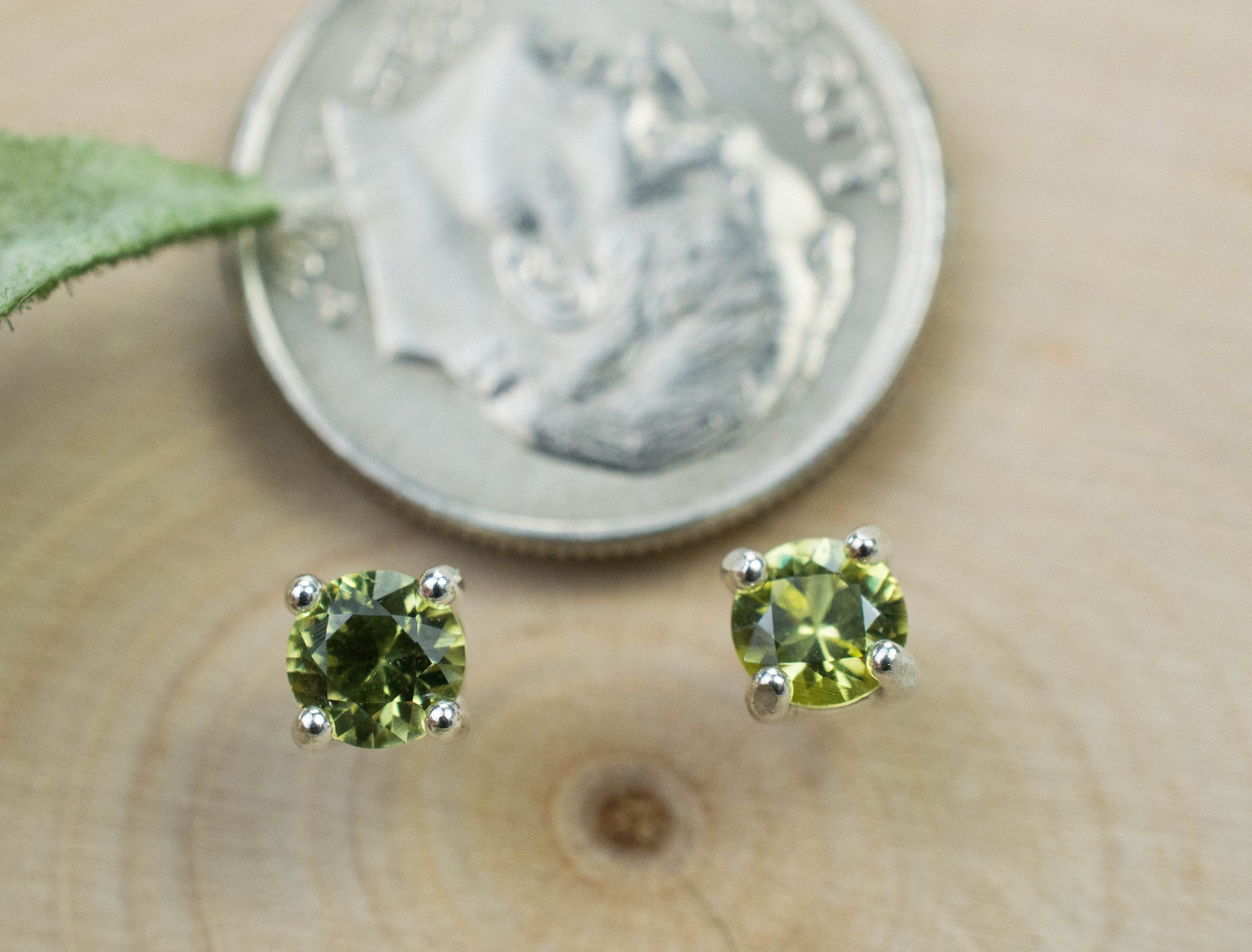 Mali Garnet Earrings; Genuine Untreated Mali Garnet; 0.530cts - Mark Oliver Gems